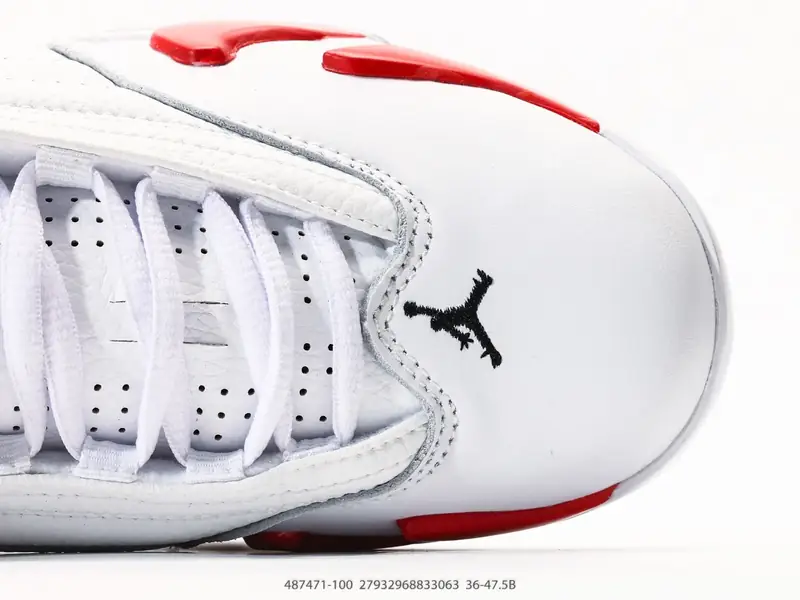Air Jordan Sepatu Basket Kulit Mendukung 487471-100 #27932968833063